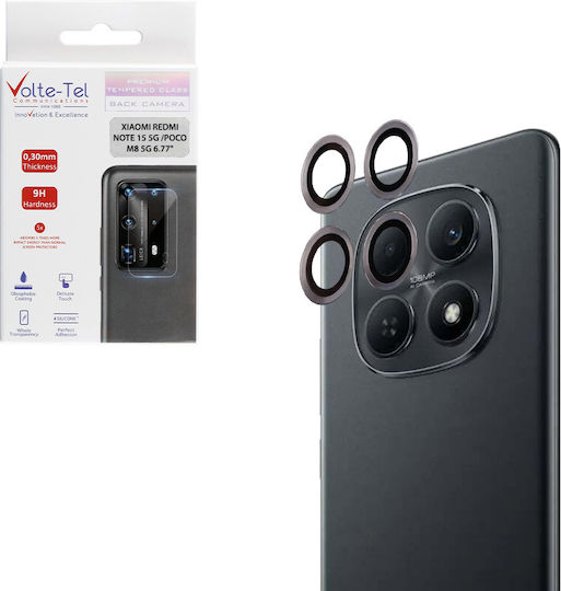 Volte-Tel Προστασία Κάμερας Tempered Glass Ασημί για το Xiaomi Redmi Note 15 5g