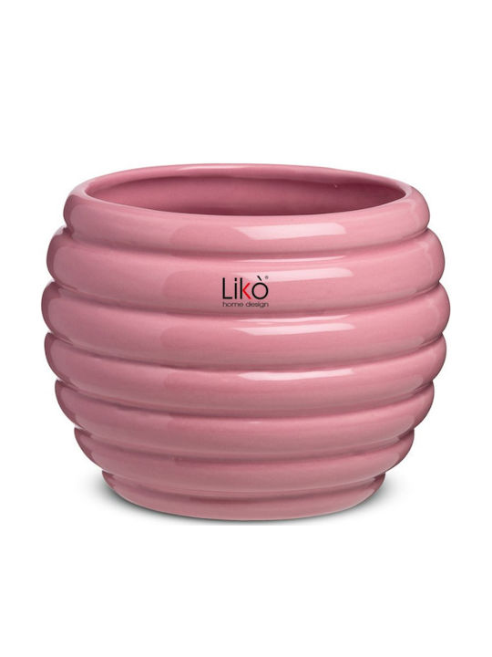 Likò Italia Ceramic Green Plant Pot 16x16x13.5cm