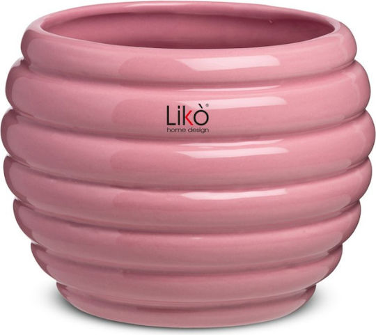 Likò Italia Vază Pentru Plante Ceramică Verde 16x16x13.5cm