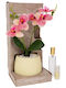 Iliadis Plant Pot Ceramic Pink 14x14x30cm