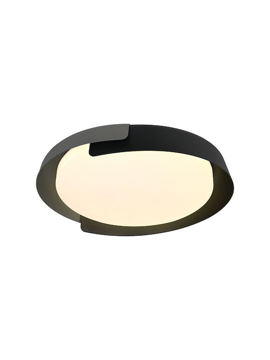 V-TAC V-TAC Deckenleuchte 50cm Schwarz mit Integrierter LED und Fernbedienung
