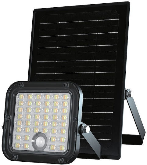 V-TAC Στεγανός Ηλιακός Προβολέας LED 30W Φυσικό Λευκό 4000K με Αισθητήρα Κίνησης, Φωτοκύτταρο και Τηλεχειριστήριο IP65