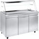 Niki Inox Bufet De Încălzire Cu Putere 2000W Și Dimensiuni 134x80x129cm Vitrină
