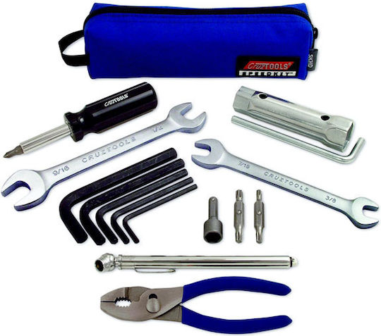 Cruztools Motorcycle Travel Tool Kit Japanese Metric Speedkit