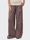 Essential Women's Fabric Flared Trousers Kakao