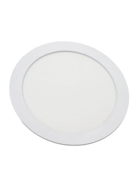 Adeleq Rundes Vertieftes LED-Panel 24W mit Warmweißem Licht 225cm