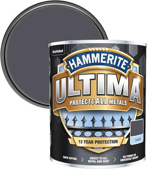 Hammerite Ριπολίνη Νερού Ultima 0.75lt Ral 7016 Ματ