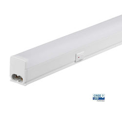 LED Under-Cabinet Light with Switch T5 30cm 4W V-tac Cree Chip 400lm Cool White 6500K 6yrs Wty 216916