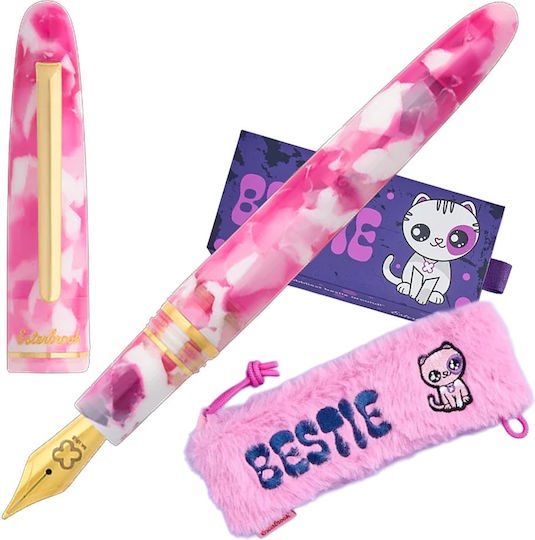Esterbrook Pens Esterbrook Estie Πένα Γραφής Medium Ροζ με Ροζ Μελάνι