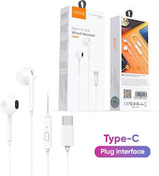 Vidvie In-ear Handsfree Ακουστικά με Βύσμα USB-C Λευκό Vidvie In-ear Handsfree Ακουστικά με Βύσμα USB-C Λευκό