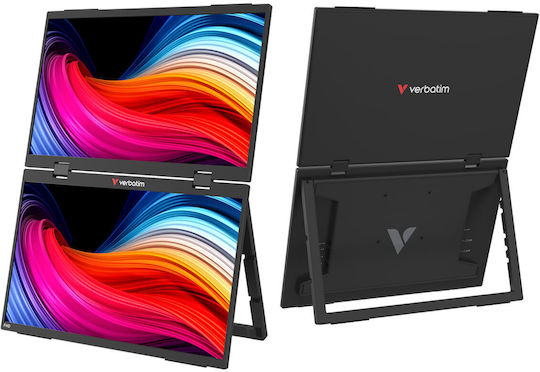 Verbatim Dual Portable Essentials IPS Portable Monitor 15.6" FHD 1920x1080