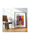 Poster Yayoi Kusama Mushroom Landscape Art 316 21cm X 30cm White Frame PVC