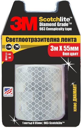 3M Diamond Grade Reflektierendes Klebeband in Weißer Farbe Länge 3m