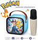 Караоке Тонколона с Безжичен Микрофон и Светлинни Ефекти Pokemon RZ2135 Син