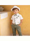 Carousel Baptism Suit with Vest for Boys Khaki