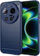 Techsuit Carbon Silicone Blue Back Cover (Xiaomi 17 Ultra)