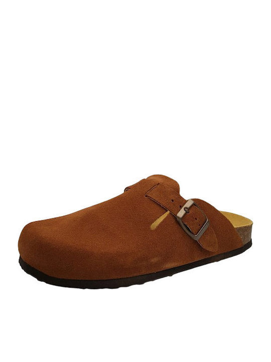 Afelpado Anatomic Leather Women's Slippers Brown