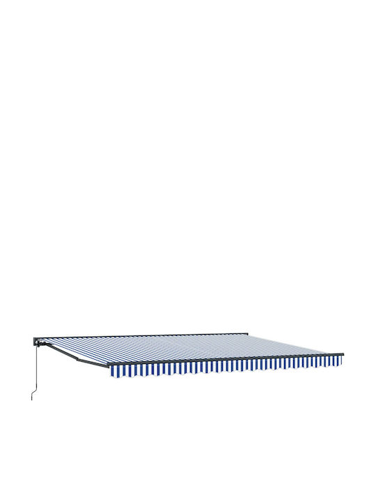 vidaXL Terrasse Markise Blau 5x3.5m