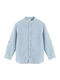 Kids Striped Long-sleeved Blue Shirt