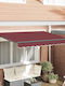 vidaXL Cort Terasă Burgundy 3x2m
