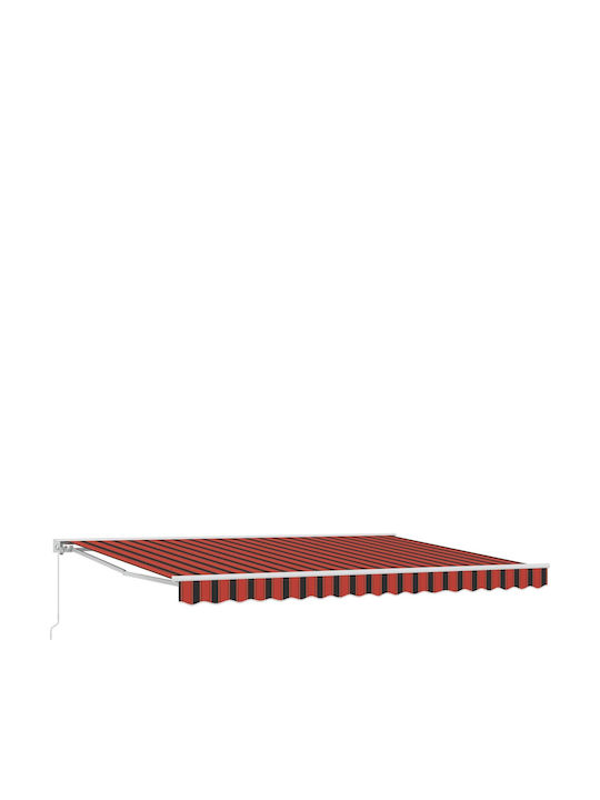 vidaXL Markise Terrasse Orange 4x3.5m