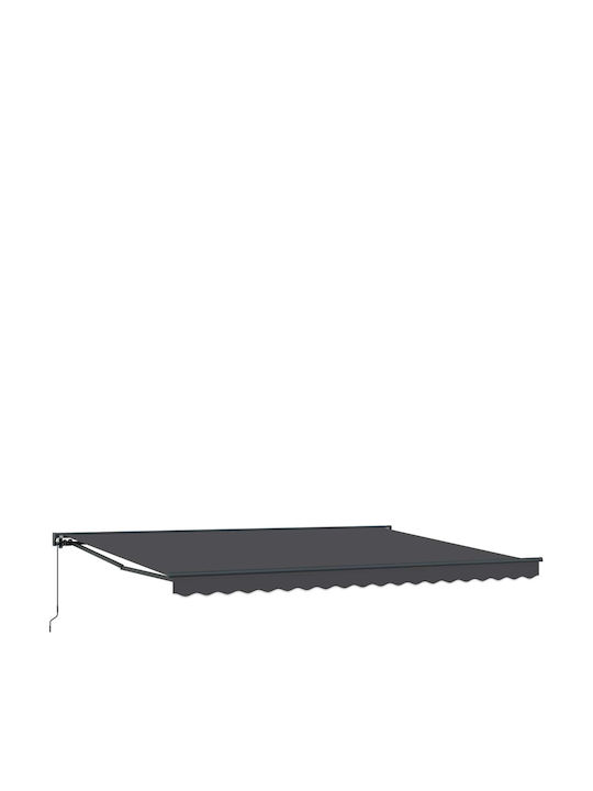 vidaXL Terrasse Zelt Grau 4x3.5m