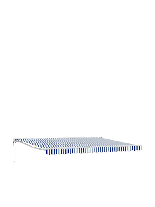 vidaXL Markise Terrasse Blau 4x3m