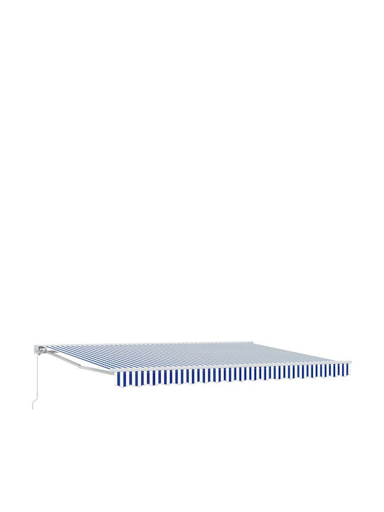 vidaXL Markise Terrasse Blau 4x3m