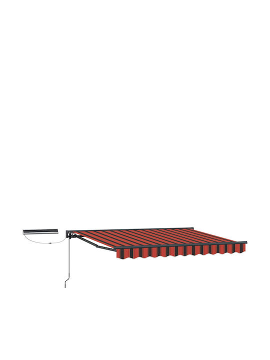 vidaXL Pavillon Terrasse Orange 3,5x2,5m