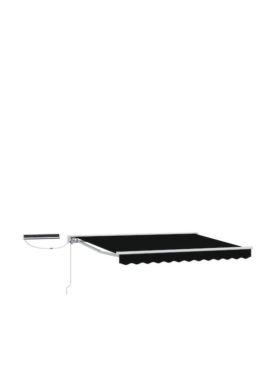 vidaXL Cort Terasă Negru 3x2.5m