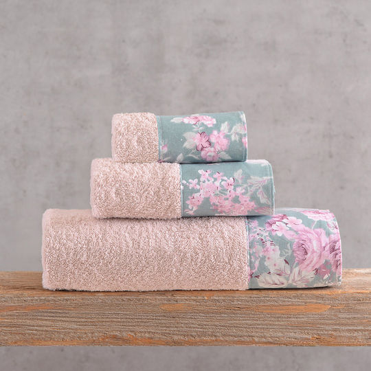 Rythmos Set Bath Towels 3 pcs Springtime Powder Green Weight 500gr/m²