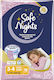 Детско Абсорбиращо Нощно Бельо за Момичета на 3–4 години (12–22 kg) Safe Nights – 16 бр. / Нощни Памперси с Допълнителна Абсорбираща Способност