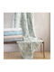 Rythmos Peony Armchair Throw Jacquard 160x180cm Light Blue