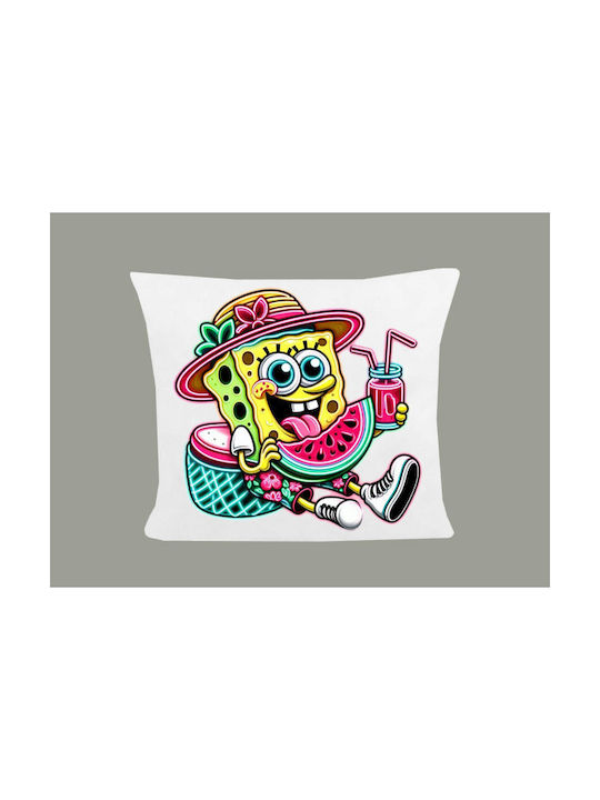 Photoretous Kids Decorative Pillow Case SpongeB...