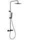 Imex Shower Column with Bathtub Mixer Black
