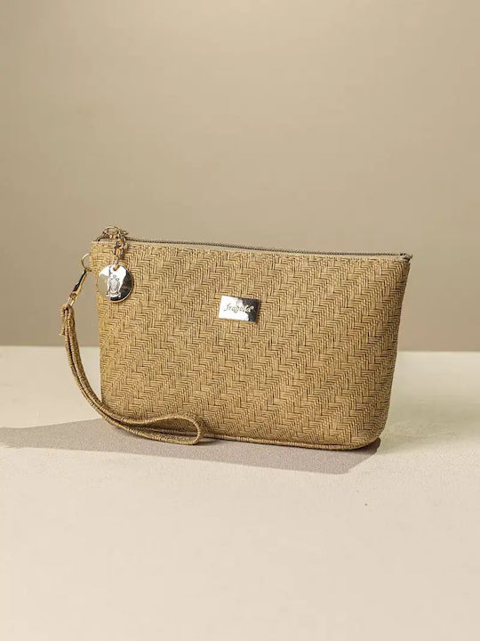 Fragola Γυναικείο Νεσεσέρ Dark Beige 21cm