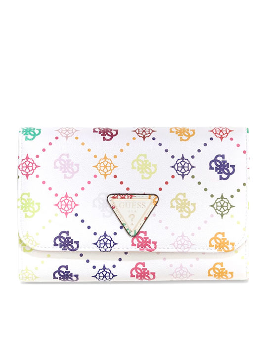 Guess Silia Organizer Women Guess Εκρου Μωβ Φουξια Twgm9890160-multi-logo