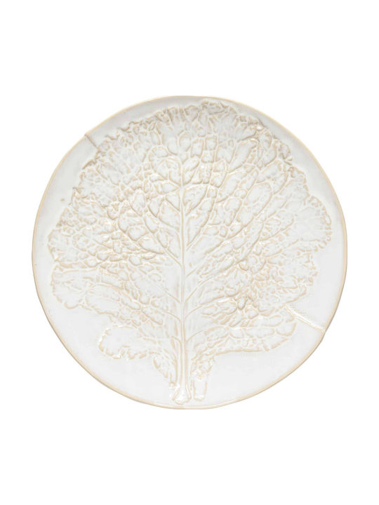 Costa Nova Silvina Serving Plate Shallow Ceramic White with Diameter 32cm