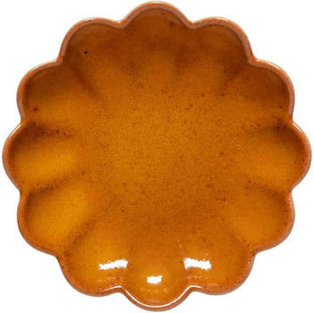Costa Nova Marrakesh Placă Joasă Ceramică Portocalie cu Diametru 13cm