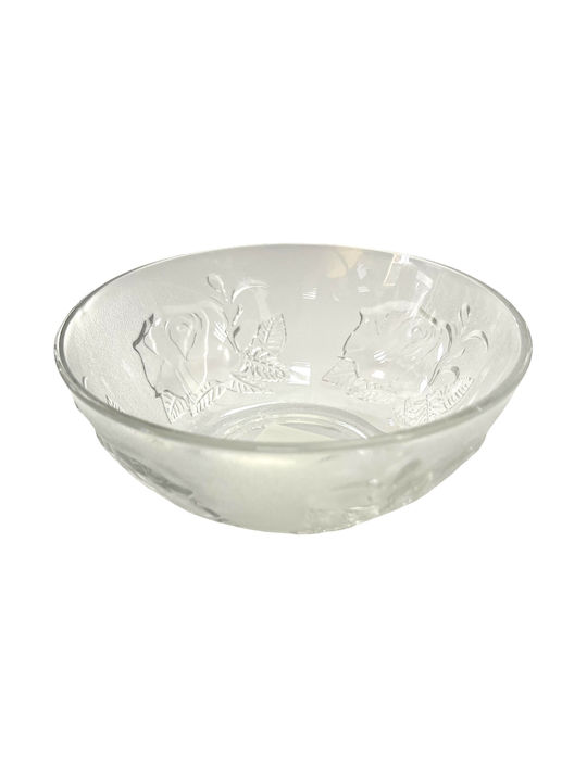 Uniglass Serving Bowl Ice Cream Round Glass Transparent with Diameter 12.5cm