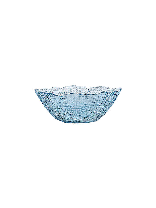 Estia Roche Serving Bowl Round Glass Blue with Diameter 16cm