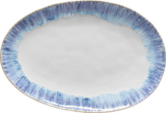 Costa Nova Oval Ceramic Serving Platter Blue 41x28.3cm