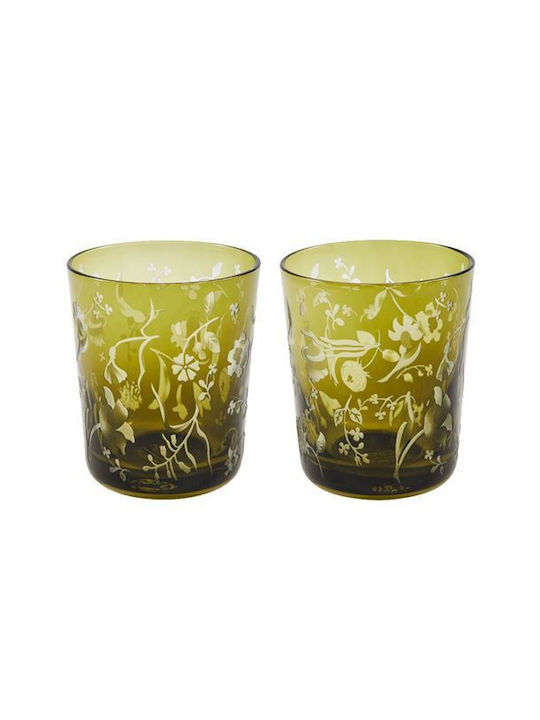 Pols Potten Glass Glass in Green Colour 240ml