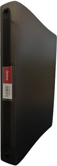 Optima Plastic Product 4-ring Binder D16mm Flexible Pp Covers Optima Flex Transparent Black
