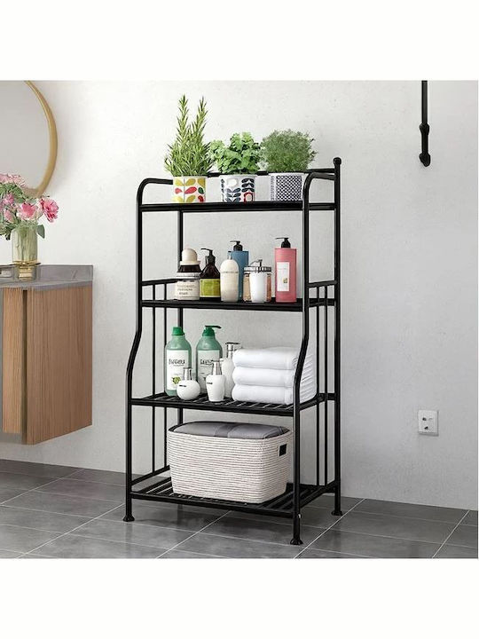 Boden Badezimmerregal Metallisch 106x29x55.5cm