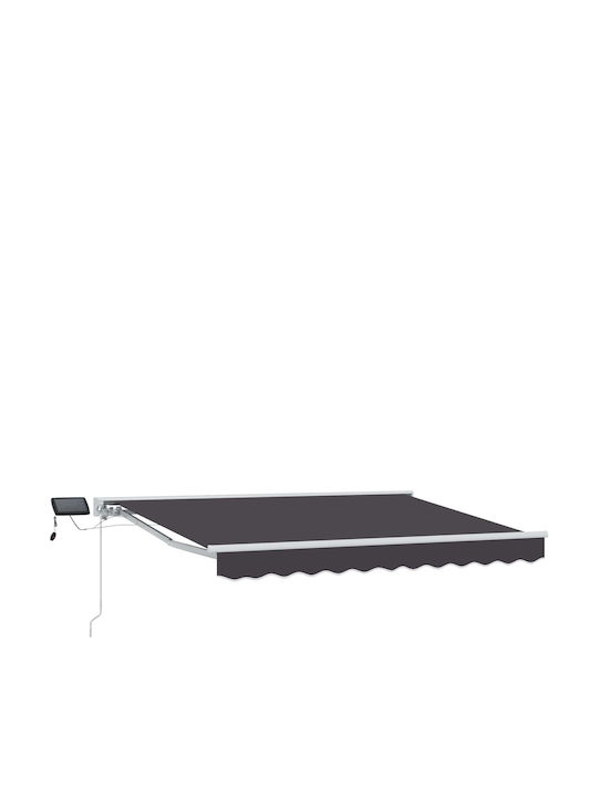 vidaXL Terrasse Zelt mit LEDs Grau 2,5x2m