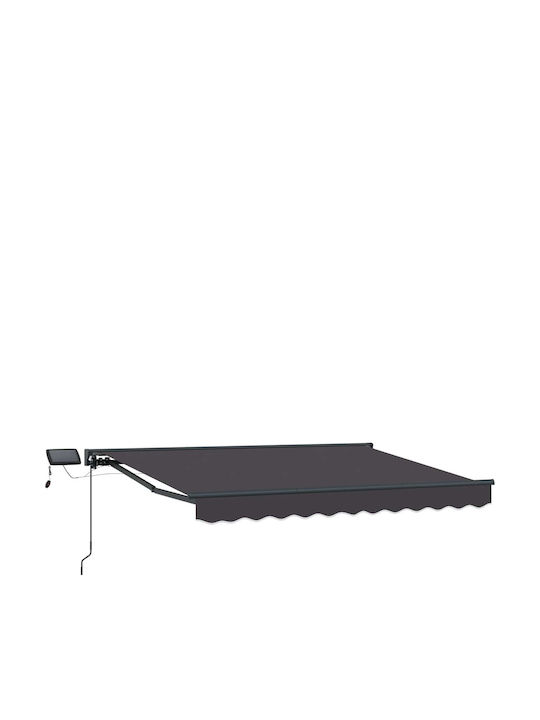 vidaXL Terrasse Zelt mit LEDs Grau 3x2.5m