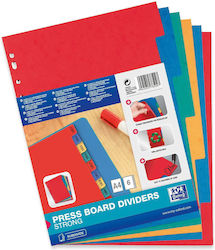 Oxford Colored Cardboard Dividers A4 180gsm 6 Colors Set Oxford Oxford Colored Cardboard Dividers A4 180gsm 6 Colors Set Oxford