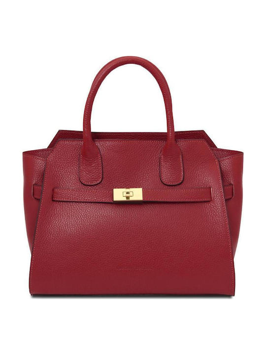 Tuscany Leather Leather Women's Shoulder Bag Red