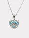 Necklace With Heart Design In Silver